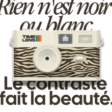 Charger l'image dans la galerie, Appareil photo Time Lens - Cream zebra