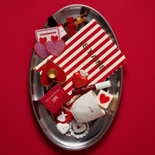 Charger l'image dans la galerie, Carnet de notes rayé rouge "je t'aime"