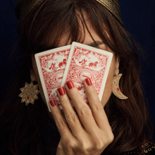 Charger l'image dans la galerie, Boucles d'oreilles en perles lune et soleil