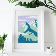 Charger l'image dans la galerie, Kit broderie DIY - Montagne