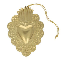 Charger l'image dans la galerie, Suspension en laiton cœur doré