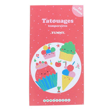 Charger l'image dans la galerie, Set de 2 planches de tatouages temporaires Yummy