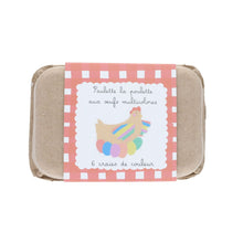 Charger l'image dans la galerie, Boîte de 6 craies oeufs de couleurs