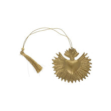 Charger l'image dans la galerie, Petite suspension cœur ex-voto doré