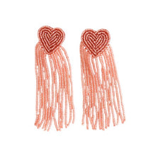 Charger l'image dans la galerie, Boucles d'oreilles en perles coeur