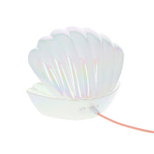 Charger l'image dans la galerie, Lampe coquillage nacrée à paillettes multicolores