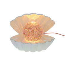 Charger l'image dans la galerie, Lampe coquillage nacrée à paillettes multicolores