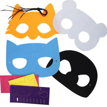 Charger l'image dans la galerie, Kit 4 masques animaux en feutrine