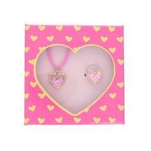Charger l'image dans la galerie, Coffret collier et bague coeur
