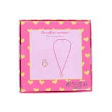 Charger l'image dans la galerie, Coffret collier et bague coeur