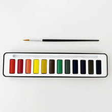 Charger l'image dans la galerie, Ensemble de peintures aquarelles 12 couleurs