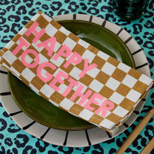 Charger l'image dans la galerie, Serviette Joséphine damier caramel - Happy together