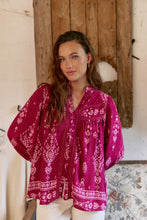 Charger l'image dans la galerie, Blouse Bree imprimé rhubarbe
