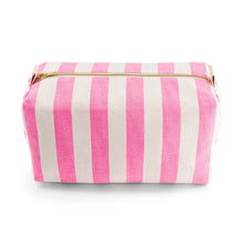 Charger l'image dans la galerie, Trousse de toilette Vic - rayures rose fluo