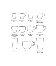 Charger l'image dans la galerie, 70s ceramics: latte mugs, fresco (set of 2)