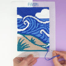 Charger l'image dans la galerie, kit, broderie, fukuri, diy, green, terra tournai, lille, mons, courtrai