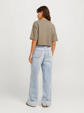 Charger l'image dans la galerie, Tee-shirt crop top - Beige