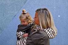 Charger l'image dans la galerie, Poncho long Damier kaki - Enfant