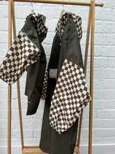Charger l'image dans la galerie, Poncho long ou court Damier kaki - Adulte