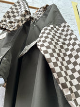 Charger l'image dans la galerie, Poncho long Damier kaki - Enfant