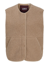Charger l'image dans la galerie, Veste Vera teddy sans manche - Beige/Humus