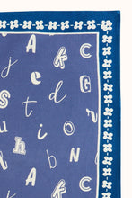 Charger l'image dans la galerie, Small foulard Manika - Abcd indigo