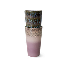 Charger l'image dans la galerie, 70s ceramics: latte mugs forest (set of 2)