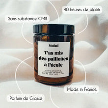 Charger l'image dans la galerie, Bougie parfumée - T'as mis des paillettes à lécole