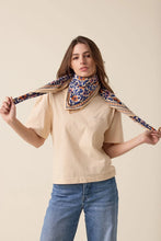 Charger l'image dans la galerie, Big foulard Latika - Coeur bleu royal