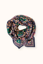 Charger l'image dans la galerie, Grand foulard Latika - Coeur navy forest