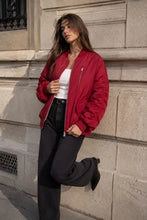 Charger l'image dans la galerie, Blouson bomber long - Bordeaux