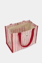 Charger l'image dans la galerie, Sac cabas Claude - Rayures rouge et rose