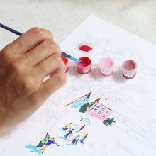 Charger l'image dans la galerie, Petit pinceau - Skiing Among Montains par Katie Smith