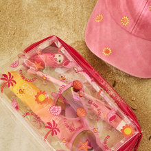 Charger l'image dans la galerie, Casquette enfant rose et soleils brodés