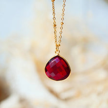 Charger l'image dans la galerie, Collier Justine - Grenat