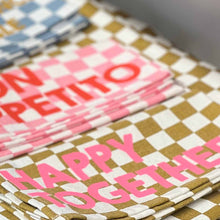 Charger l'image dans la galerie, Serviette Joséphine damier fraise - Buon appetito