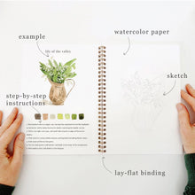 Charger l'image dans la galerie, Cahier de coloriage à l'aquarelle - Bouquets floraux