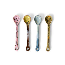 Charger l'image dans la galerie, 70s ceramics : spoons M, sketch (set of 4)