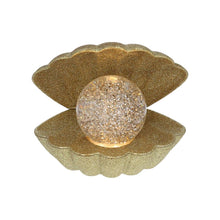 Charger l'image dans la galerie, Lampe coquillage à paillettes dorées