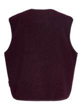 Charger l'image dans la galerie, Veste teddy Vera sans manche - Wine