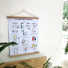Charger l'image dans la galerie, Affiche Les règles pour la planète
