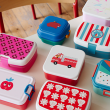 Charger l'image dans la galerie, Boîte à goûter à compartiments fleurs roses