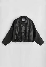 Charger l'image dans la galerie, Veste bomber en simili cuir brillant