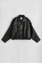 Charger l'image dans la galerie, Veste bomber en simili cuir brillant