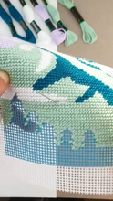 Charger l'image dans la galerie, Kit broderie DIY - Montagne