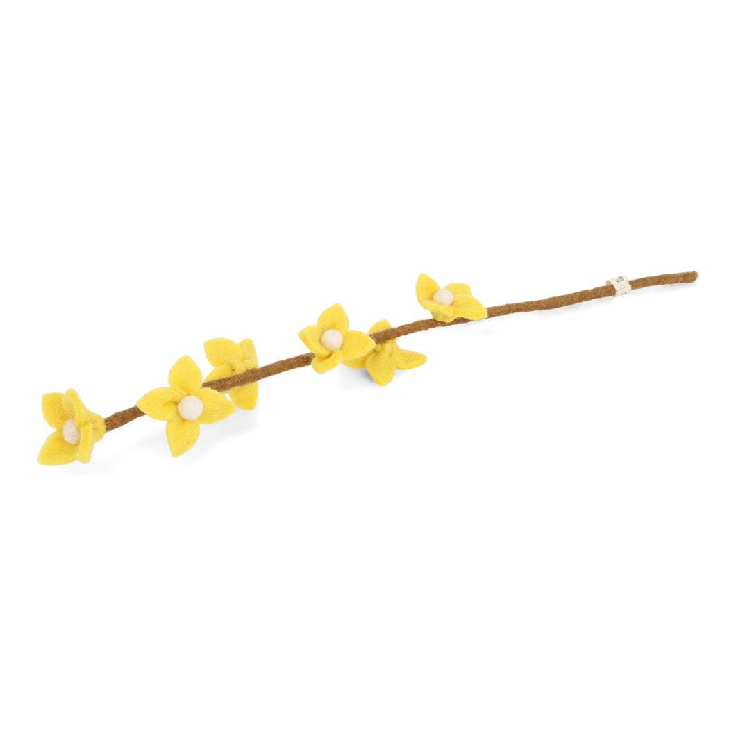 Light yellow flowers on stalk