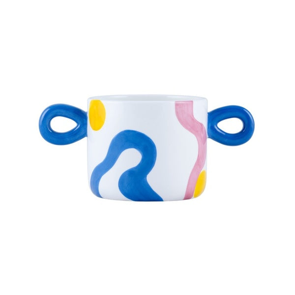 Cache-pot Mariana : Sunny swirls