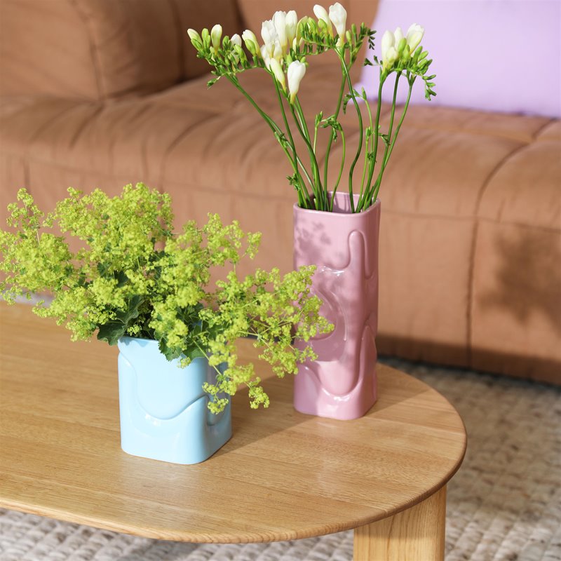 Vase puffy bleu