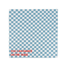 Charger l'image dans la galerie, Serviette Joséphine damier bleu - You can dance on the table
