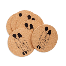 Charger l'image dans la galerie, coaster cork naked couple back (set of 6)
